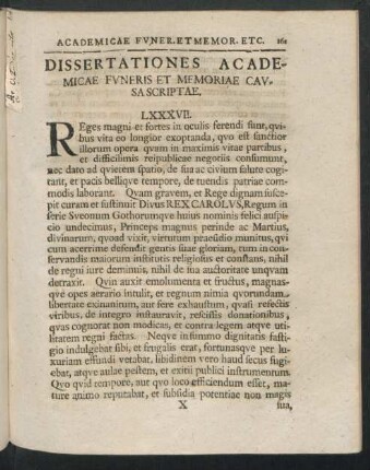 Dissertationes Academicae Funeris Et Memoriae Causa Scriptae