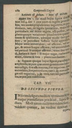 Cap. VII. De Secunda Figura.