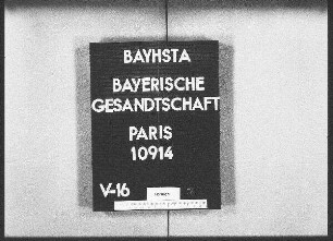 Geyer, Paul, Dr., Gymnasiallehrer in Augsburg, Entleihung von lateinischen Handschriften aus der Nationalbibliothek in Paris