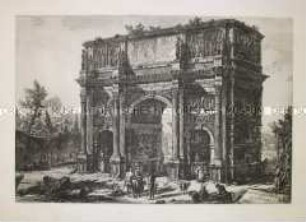 Triumphbogen des Konstantin in Rom - aus "Vedute di Roma"