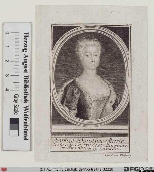 Bildnis Sophie Dorothea Marie, Markgräfin von Brandenburg-Schwedt, geb. Prinzessin von Preußen