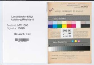 Entnazifizierung Karl Hasslach, geb. 19.04.1908 (Bausachverstaendiger)