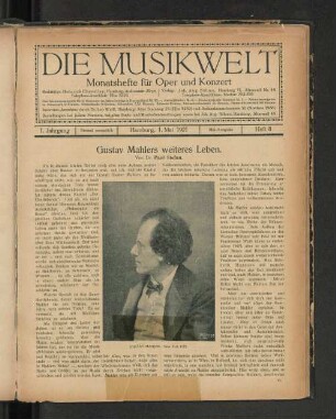 Gustav Mahlers weiteres Leben. Von Dr. Paul Stefan.