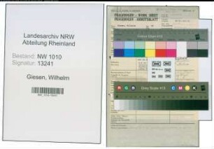 Entnazifizierung Wilhelm Giesen , geb. 05.09.1890 (Buchhalter)