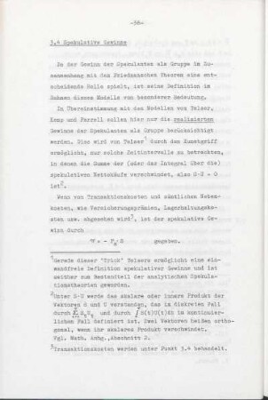 3.4 Spekulative Gewinne