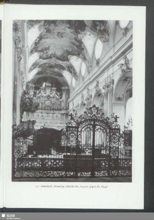 Amorbach, ehemalige Abteikirche, Inneres gegen die Orgel