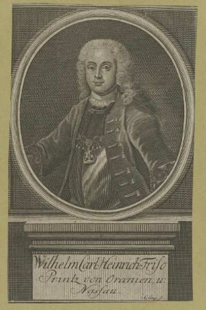 Bildnis des Wilhelm Carl Heinrich Friso, Prinz von Oranien und Nassau