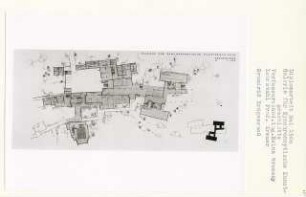 Galerie für Synchronoptische Kunstgeschichte, Berlin-Mitte (Diplomarbeit bei Willy Kreuer): Grundriss Erdgeschoss 1:200