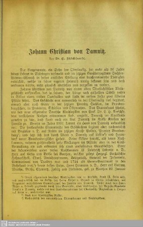 Johann Christian von Damnitz