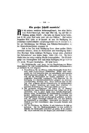 Ein großer Schritt vorwärts!