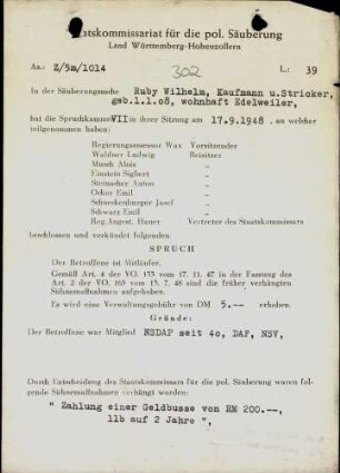 Ruby, Wilhelm