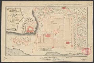 Grundriss der Vestung Sonnenstein : nebst der Stadt Pirna