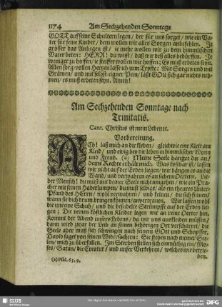 Am Sechzehenden Sonntage nach Trinitatis