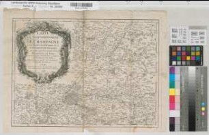 Champagne Carte du gouvernement de Champagne ou sont divisées les elections de la Généralité de Chalons et celles qui sont partie de la Généralité de Paris 1785 1 Breitengrad = 25,8 cm; 7 frz. Meilen = 12,8 cm 32 x 44 kol. Druck Bourgoin, Graveur, Paris Bem.: auf Karte V (= A 20413) Verzeichnis der Bezirke v.d. Recke-Volmarstein, Dep.