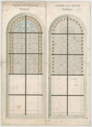 Müller, Josef Anton; Maihingen; Pfarrkirche - Chorfenster (Ansicht)