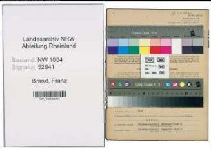 Entnazifizierung Franz Brand , geb. 25.05.1892 (Hoch-Tiefbauunternehmer)