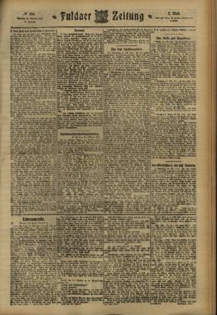 Zweite Ausgabe vom Dienstag, den 31. Oktober 1911.