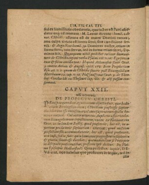 Caput XXII. De Profectu Christi.
