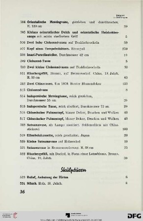 Skulpturen (Nr. 523-576)