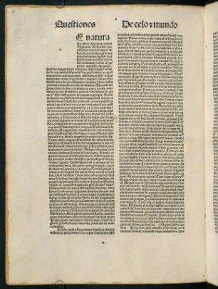 106v-112r, Questiones primi de celo et mundo Arestotelis