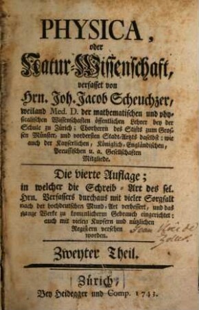 Physica, oder Natur-Wissenschaft, 2