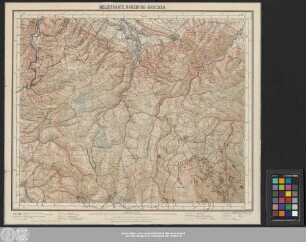 Reliefkarte Harzburg - Brocken