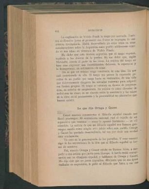 Lo que dijo Ortega y Gasset