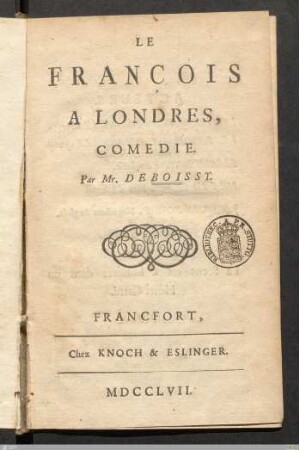Le François A Londres : Comedie