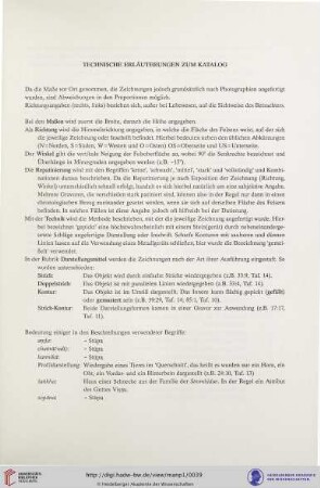 Technische Erläuterungen zum Katalog