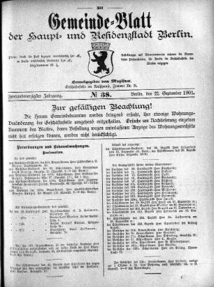 1901,38: No. 38, 22. September 1901