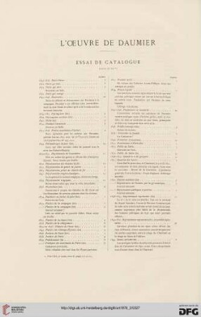 L'oeuvre de Daumier: Essai de catalogue, [3]