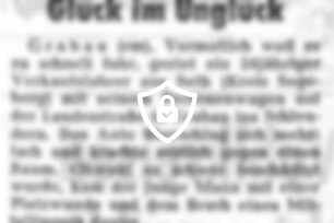Glück im Unglück