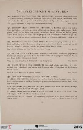 Österreichische Miniaturen (Nr. 168-178)