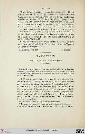 2.Ser. 17.1895: Marlenheim : découverte de tombes antiques