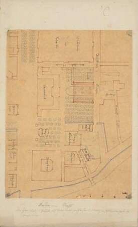 »Forum Fridericianum«, Berlin: Lageplan (aus: Skizzenalbum 3)