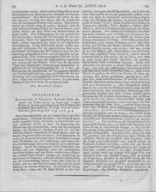 Höst, J. K.: Ruslands Keiser Alexander den Förstes Levnet og Regierung. Kopenhagen: Schubothe 1815