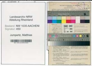 Entnazifizierung Matthias Jumpertz , geb. 04.04.1905 (Kaufmaennischer Angestellter)