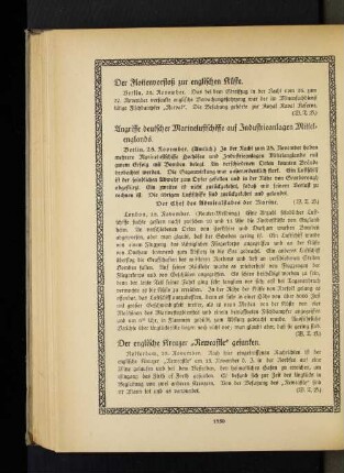 Der Flottenvorstoß zur englischen Küste.
