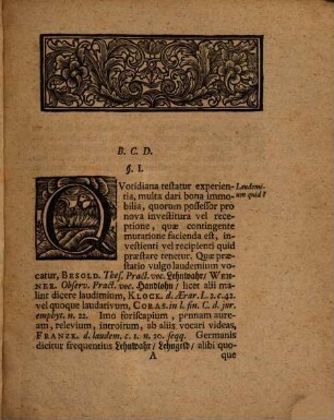 Dissertatio Inavgvralis Ivridica De Probatione Lavdemii Per Libros Censvales Et Literas Investitvræ