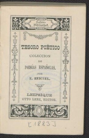 Tesoro poético : colección de poesías españolas