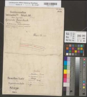 Stirpe (Erwitte), Separation Stirpe, Bl. 4 Brouillonkarte Berenbrock Flur 13