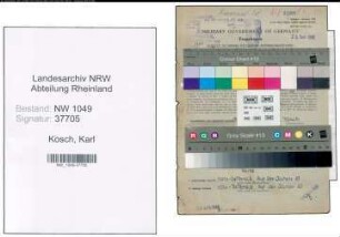 Entnazifizierung Karl Kosch , geb. 13.06.1890 (Finanzbeamter)