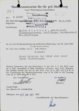 Siebert, Emilie