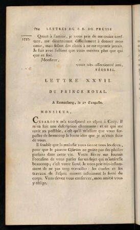 124-135, Lettre XXVII.-XXIX.
