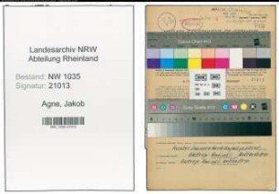 Entnazifizierung Jakob Agne , geb. 03.02.1907 (Bergmann)