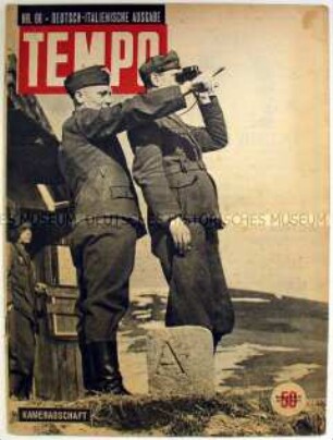 Deutsche Ausgabe der italienischen Zeitschrift "Tempo" u.a. über die italienischen Truppen in Nordafrika