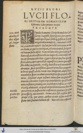 Lucii Flori Gestorum Romanorum Epitome
