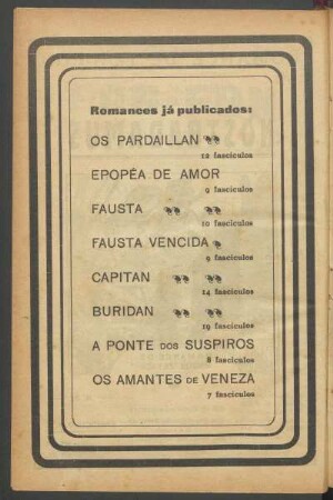 Romances já publicados