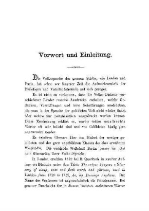 Vorwort und Einleitung