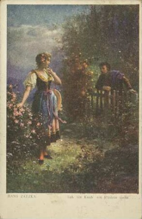 Sah ein Knab' ein Röslein stehn...